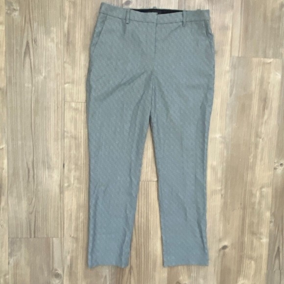 Theory - Tailored Straight Leg Trouser in Optical Wool - Size 0 - Picture 2 of 8